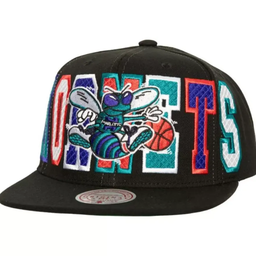 Mitchell & Ness Snapback-Varsity Bust Snapback Hwc Charlotte Hornets