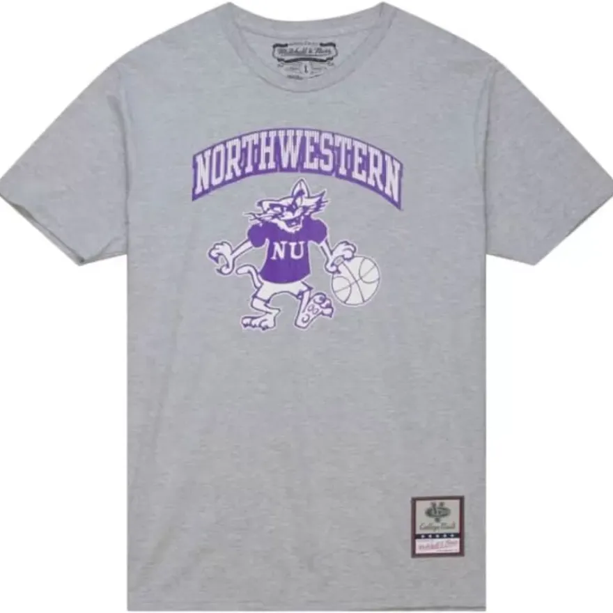 Mitchell & Ness T-Shirts & Tops-Vintage Arch Tee Northwestern University