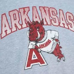 Mitchell & Ness T-Shirts & Tops-Vintage Arch Tee University Of Arkansas