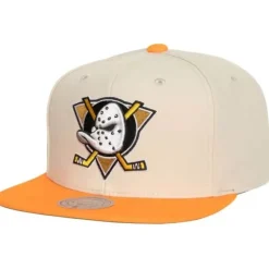 Mitchell & Ness Snapback-Vintage Cream Snapback Anaheim Ducks