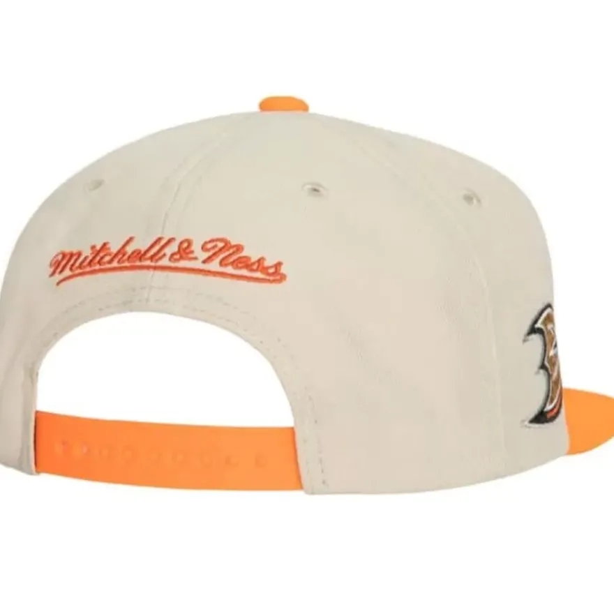 Mitchell & Ness Snapback-Vintage Cream Snapback Anaheim Ducks