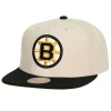 Mitchell & Ness Snapback-Vintage Cream Snapback Boston Bruins