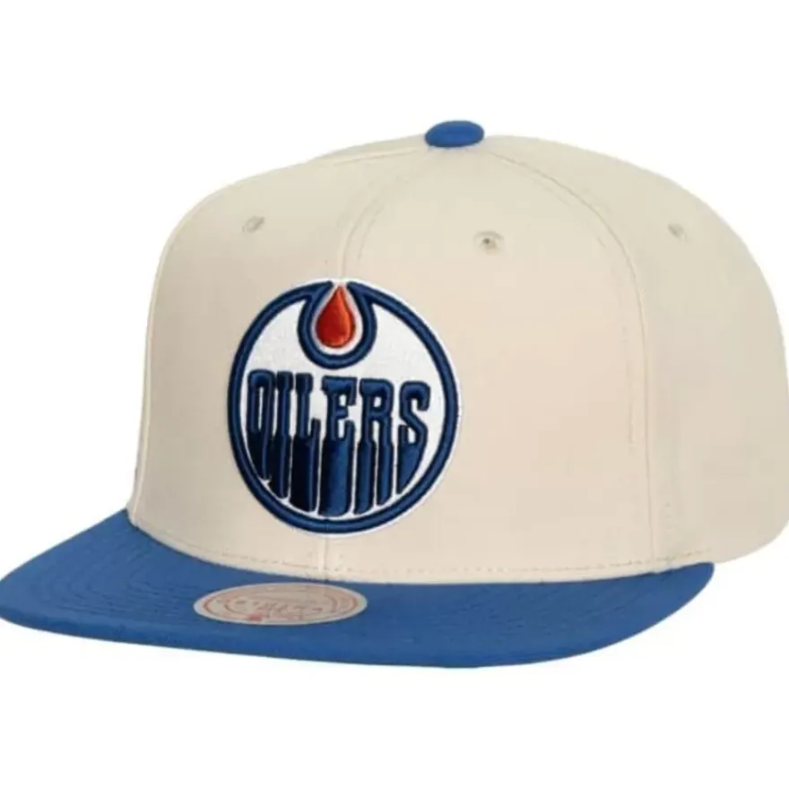 Mitchell & Ness Snapback-Vintage Cream Snapback Edmonton Oilers
