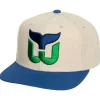 Mitchell & Ness Snapback-Vintage Cream Snapback Hartford Whalers