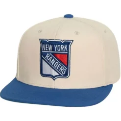 Mitchell & Ness Snapback-Vintage Cream Snapback New York Rangers