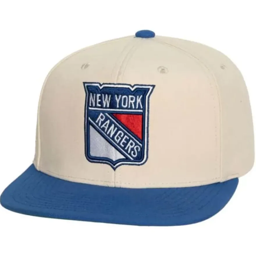 Mitchell & Ness Snapback-Vintage Cream Snapback New York Rangers