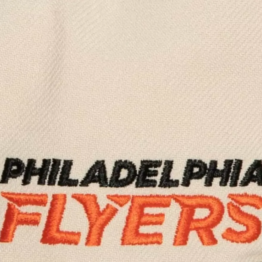 Mitchell & Ness Snapback-Vintage Cream Snapback Philadelphia Flyers