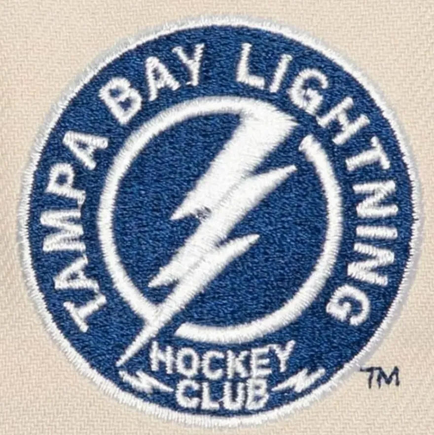 Mitchell & Ness Snapback-Vintage Cream Snapback Tampa Bay Lightning