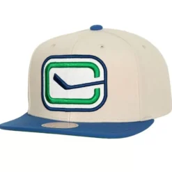 Mitchell & Ness Snapback-Vintage Cream Snapback Vancouver Canucks