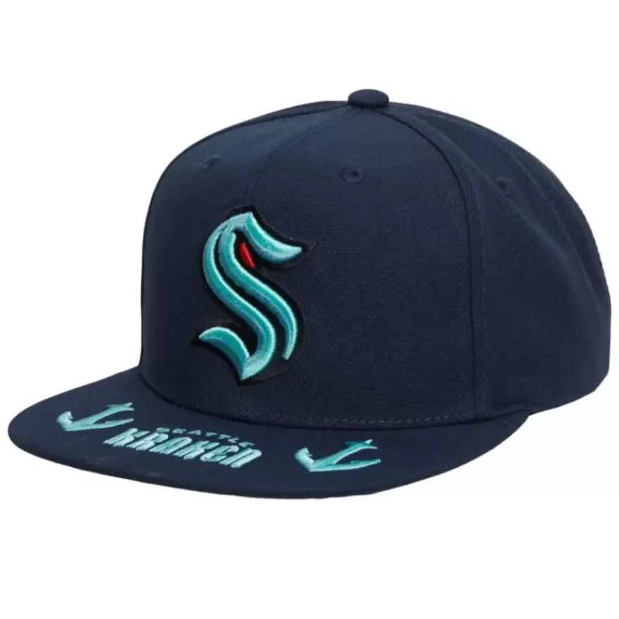 Mitchell & Ness Snapback-Vintage Hat Trick Snapback Seattle Kraken