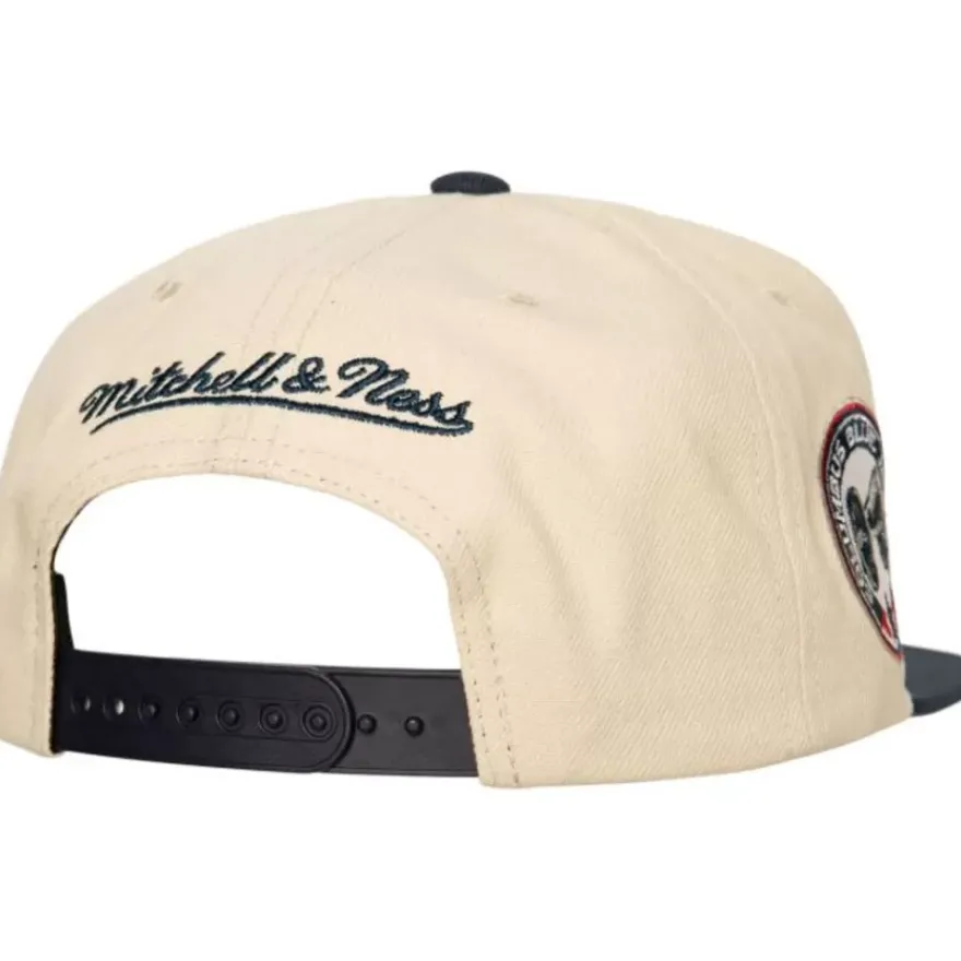 Mitchell & Ness Snapback-Vintage Off-White Snapback Columbus Blue Jackets