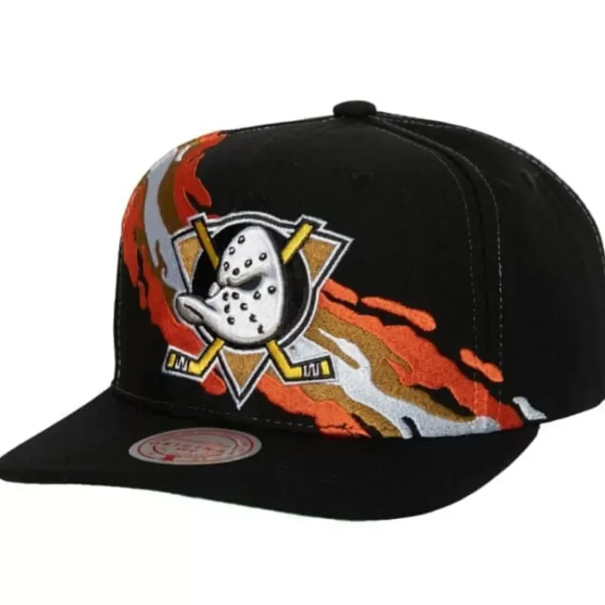 Mitchell & Ness Snapback-Vintage Paintbrush Snapback Anaheim Ducks