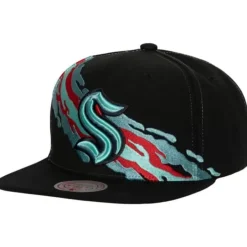 Mitchell & Ness Snapback-Vintage Paintbrush Snapback Seattle Kraken