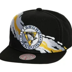 Mitchell & Ness Snapback-Vintage Paintbrush Snapback Pittsburgh Penguins