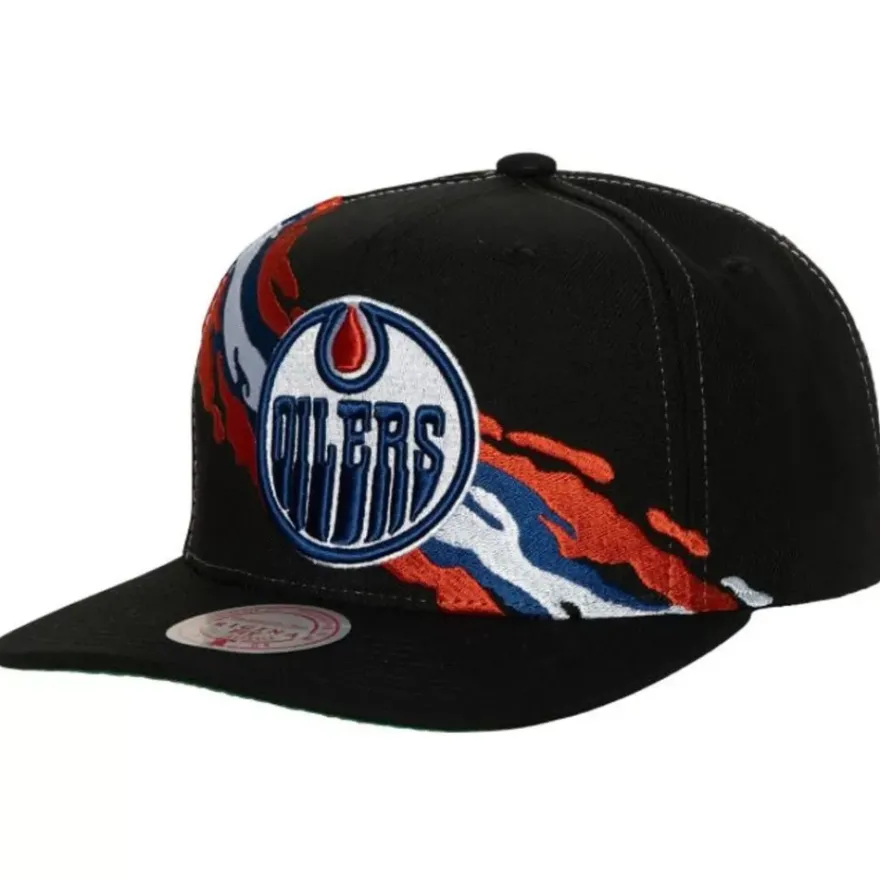 Mitchell & Ness Snapback-Vintage Paintbrush Snapback Edmonton Oilers
