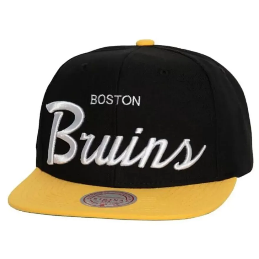 Mitchell & Ness Snapback-Vintage Script Snapback Boston Bruins
