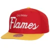 Mitchell & Ness Snapback-Vintage Script Snapback Calgary Flames