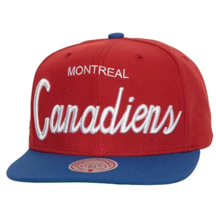 Mitchell & Ness Snapback-Vintage Script Snapback Montreal Canadiens