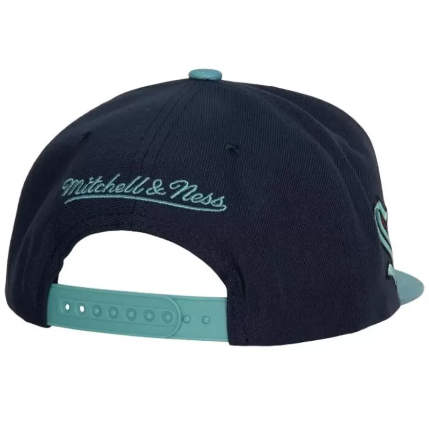 Mitchell & Ness Snapback-Vintage Script Snapback Seattle Kraken