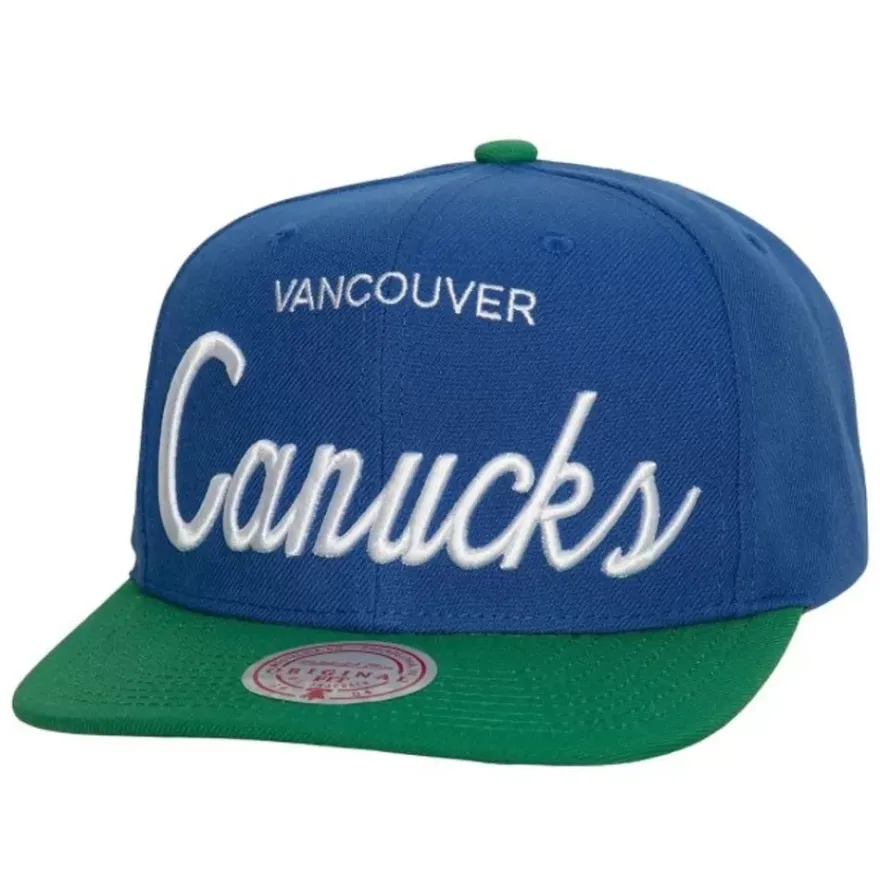 Mitchell & Ness Snapback-Vintage Script Snapback Vancouver Canucks