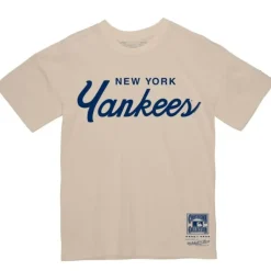 Mitchell & Ness T-Shirts & Tops-Vintage Script Tee New York Yankees