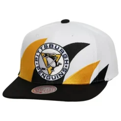 Mitchell & Ness Snapback-Vintage Sharktooth Snapback Pittsburgh Penguins