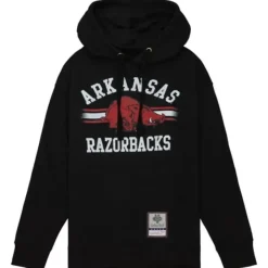 Mitchell & Ness Hoodies & Sweatshirts-Vintage Stripes Pullover University Of Arkansas