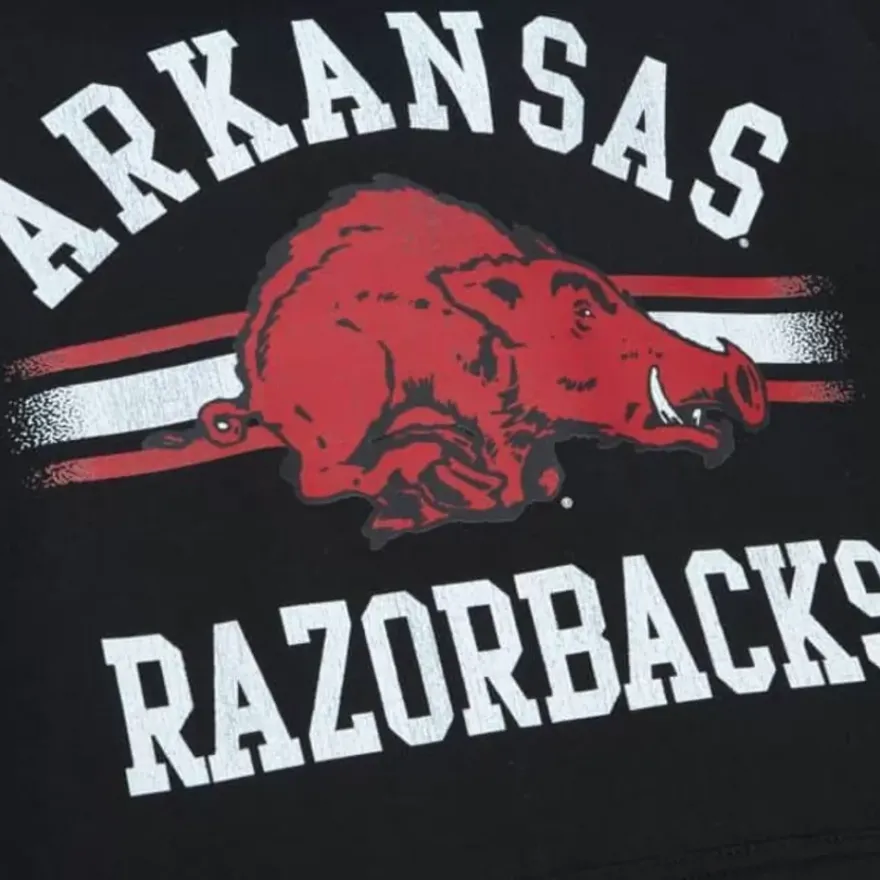 Mitchell & Ness Hoodies & Sweatshirts-Vintage Stripes Pullover University Of Arkansas