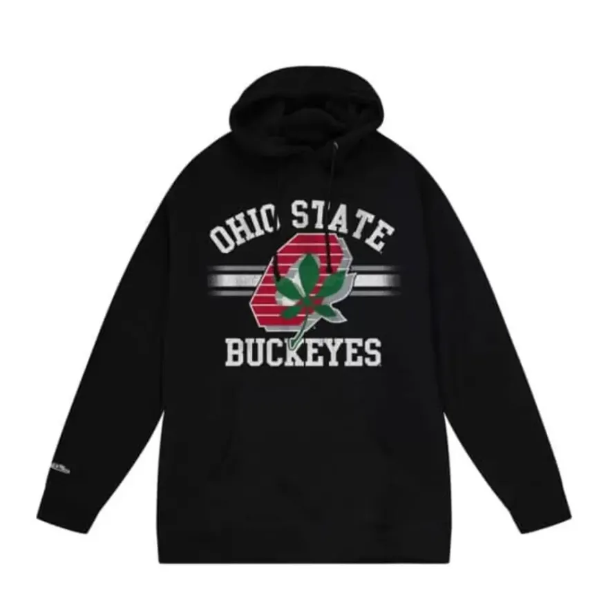Mitchell & Ness Hoodies & Sweatshirts-Vintage Stripes Pullover Ohio State