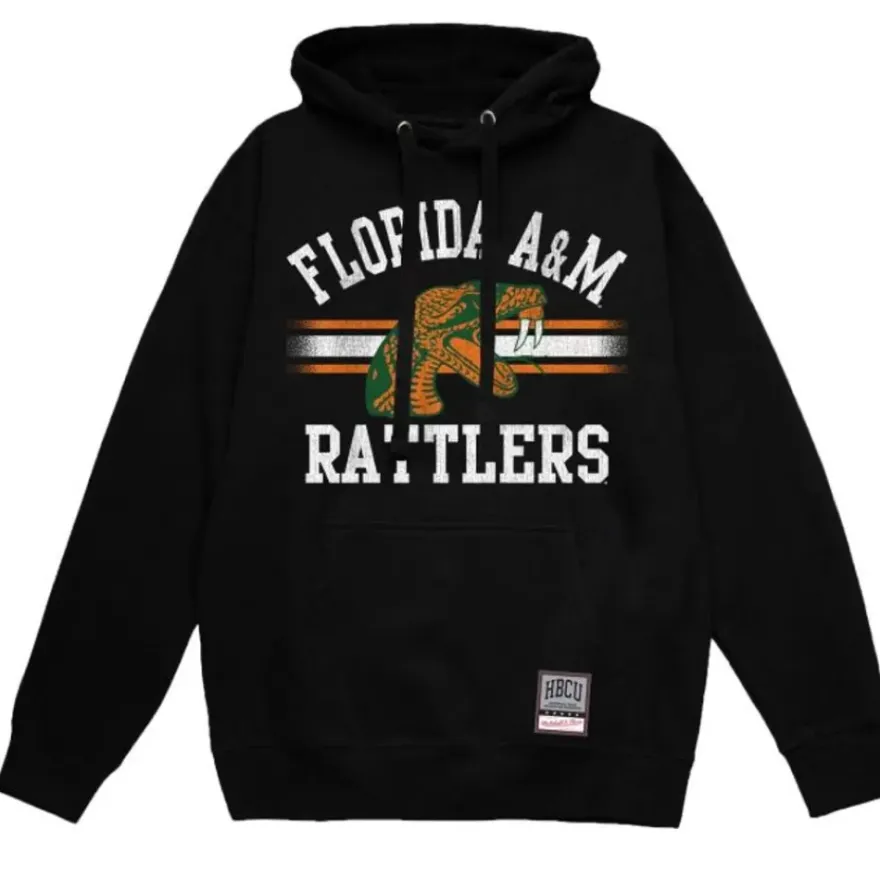 Mitchell & Ness Hoodies & Sweatshirts-Vintage Stripes Pullover Florida A&M University