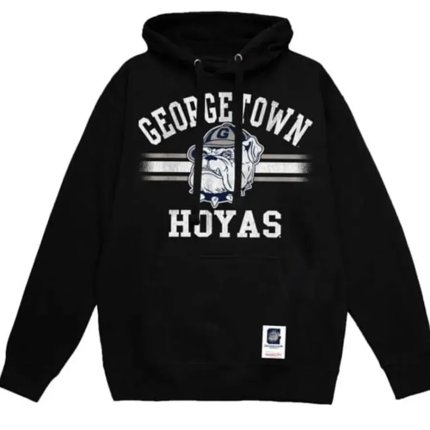 Mitchell & Ness Hoodies & Sweatshirts-Vintage Stripes Pullover Georgetown University