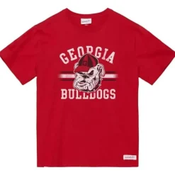Mitchell & Ness T-Shirts & Tops-Vintage Stripes Tee University Of Georgia