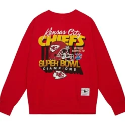 Mitchell & Ness Hoodies & Sweatshirts-Vtg Super Bowl Crew Kansas City Chiefs