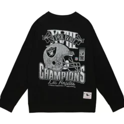 Mitchell & Ness Hoodies & Sweatshirts-Vtg Super Bowl Crew Oakland Raiders