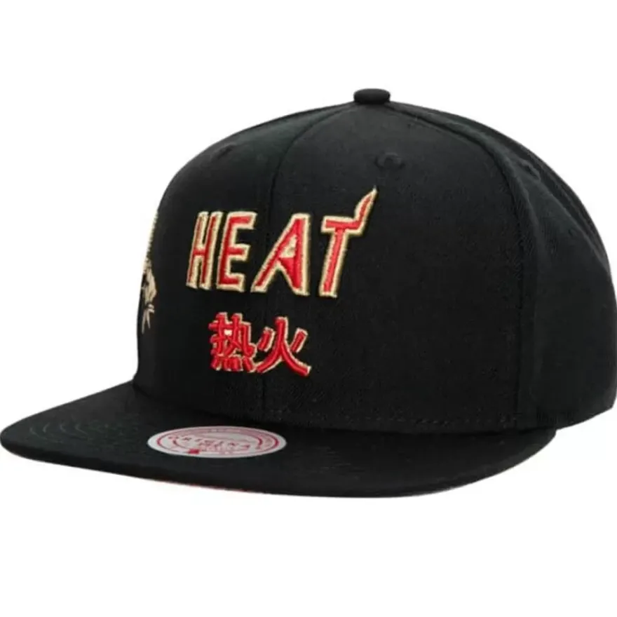 Mitchell & Ness Snapback-Water Tiger Snapback Hwc Miami Heat