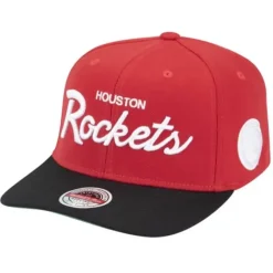 Mitchell & Ness Snapback-White Out Redline Snapback Hwc Houston Rockets