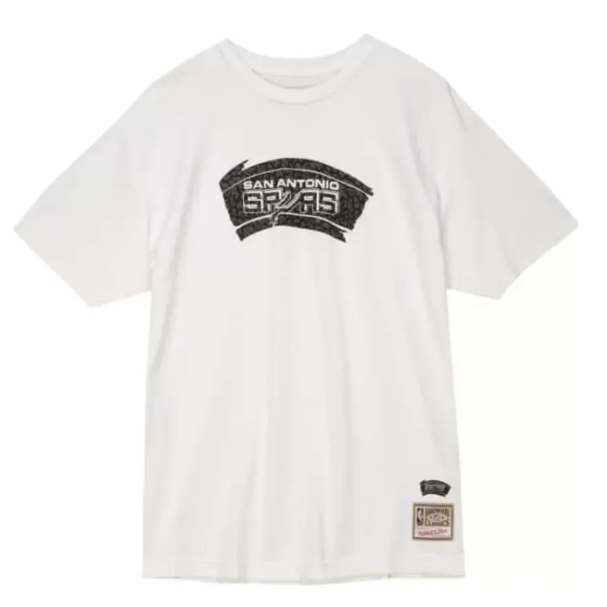 Mitchell & Ness T-Shirts & Tops-Wild Life Mid-Weight Tee San Antonio Spurs