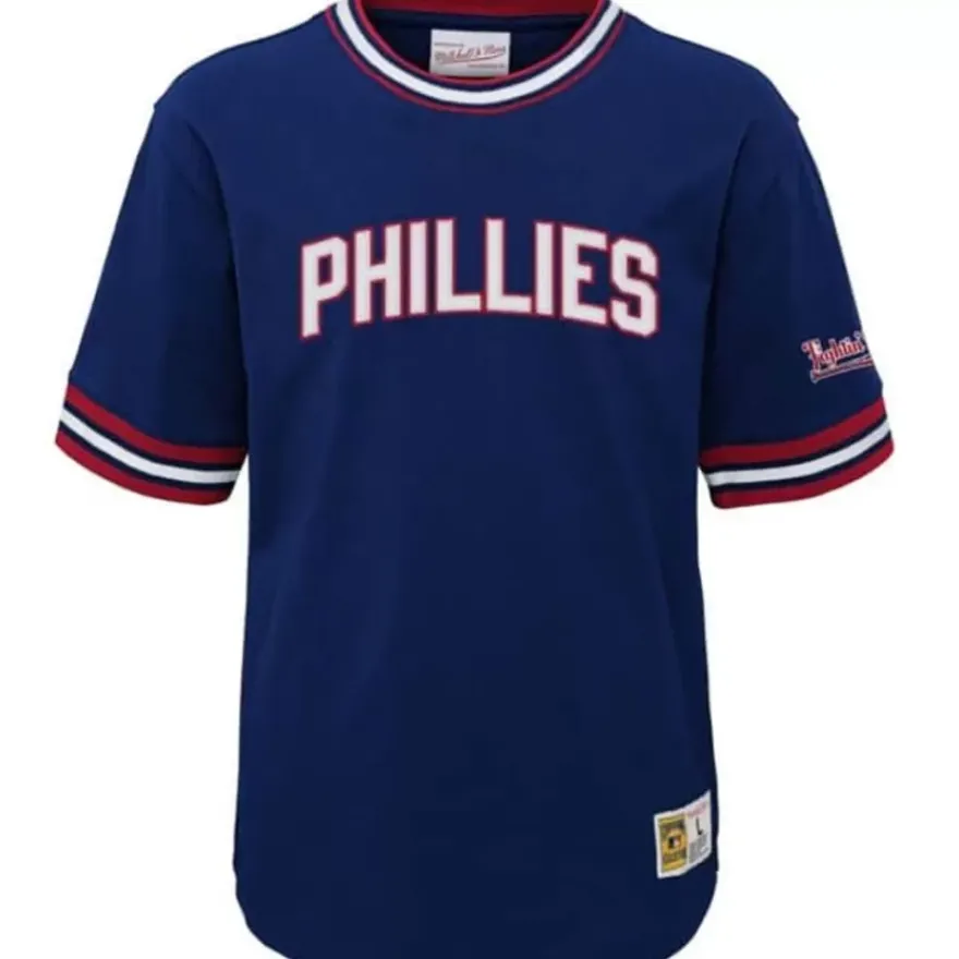 Mitchell & Ness Big Kids-Wild Pitch Top Philadelphia Phillies