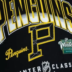 Mitchell & Ness T-Shirts & Tops-Winter Classic Logo Fade Crew Pittsburgh Penguins