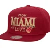 Mitchell & Ness Snapback-With Love Snapback Hwc Miami Heat