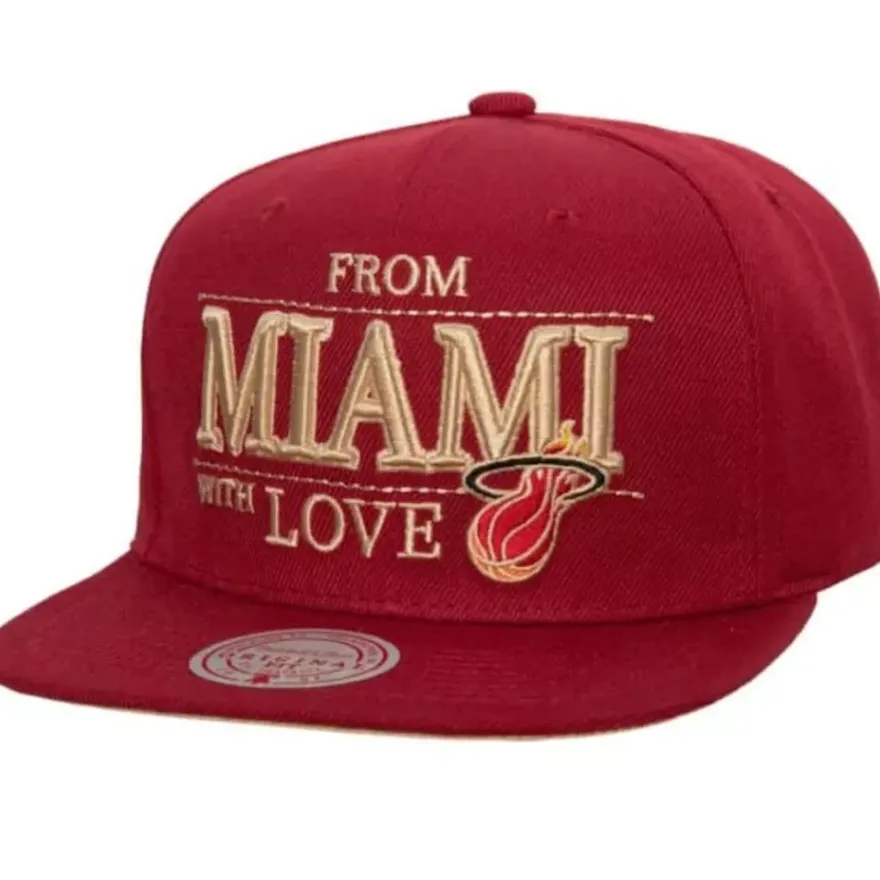 Mitchell & Ness Snapback-With Love Snapback Hwc Miami Heat
