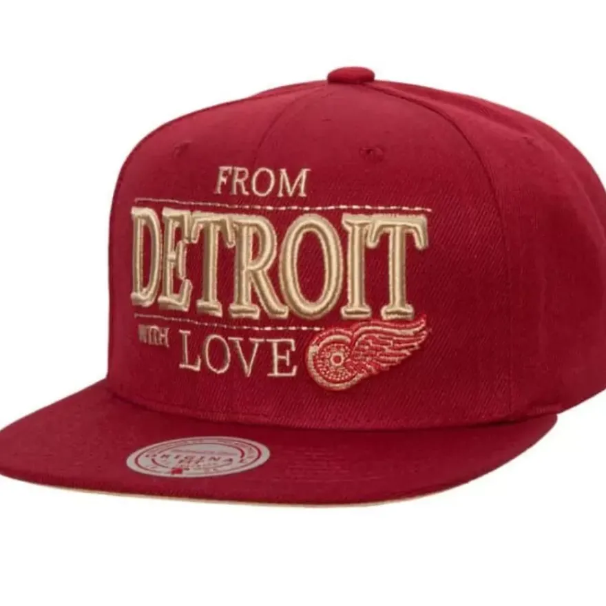 Mitchell & Ness Snapback-With Love Snapback Vntg Detroit Red Wings