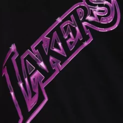 Mitchell & Ness Hoodies & Sweatshirts-Womens Big Face 4.0 Crop Hoodie Los Angeles Lakers