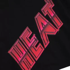 Mitchell & Ness Hoodies & Sweatshirts-Womens Big Face 4.0 Crop Hoodie Miami Heat