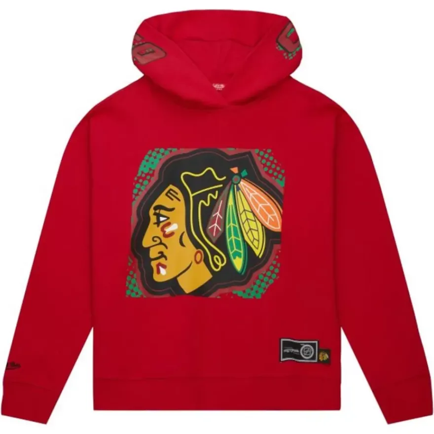 Mitchell & Ness Hoodies & Sweatshirts-Women'S Big Face 7.0 Hoodie Chicago Blackhawks