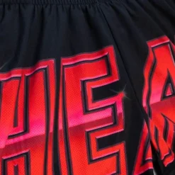 Mitchell & Ness Shorts-Womens Big Face 4.0 Shorts Miami Heat