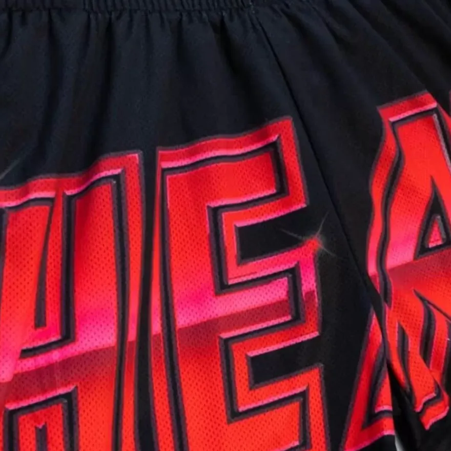 Mitchell & Ness Shorts-Womens Big Face 4.0 Shorts Miami Heat