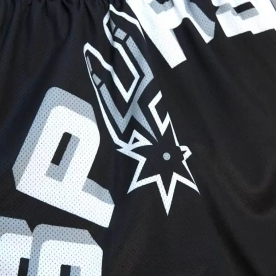 Mitchell & Ness Shorts-Womens Big Face 3.0 Shorts San Antonio Spurs