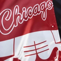 Mitchell & Ness Jackets & Outerwear-Womens Big Face Satin Jacket 5.0 Chicago Bulls