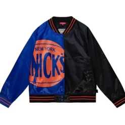 Mitchell & Ness Jackets & Outerwear-Womens Big Face Satin Jacket 5.0 New York Knicks